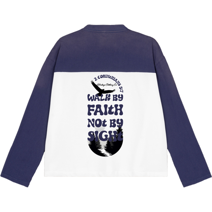 Walk By Faith Women's Color-Block Long-Sleeve T-Shirt