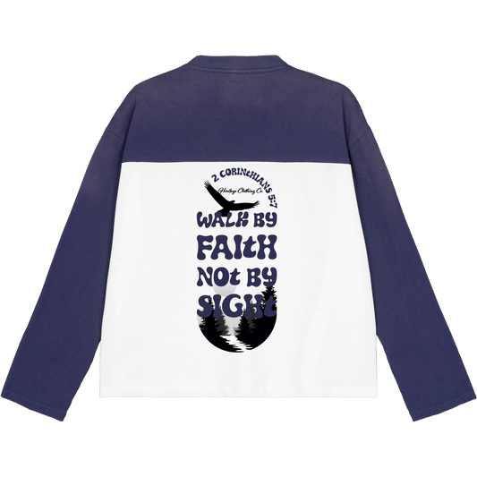 Walk By Faith Women's Color-Block Long-Sleeve T-Shirt