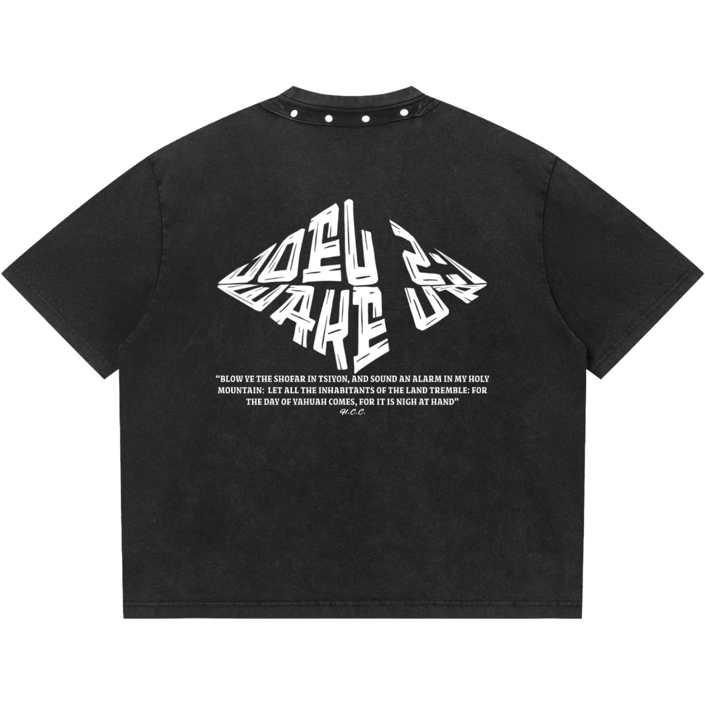 Wake Up From Slumber Studded Neckline T-Shirt