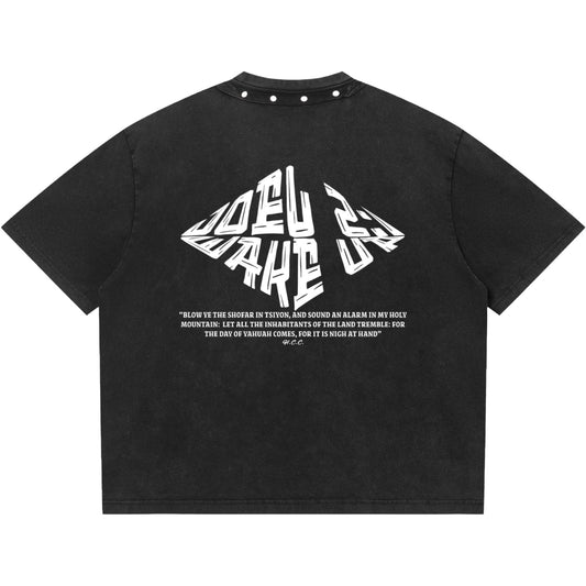 Wake Up From Slumber Studded Neckline T-Shirt