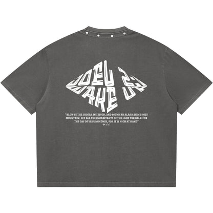 Wake Up From Slumber Studded Neckline T-Shirt