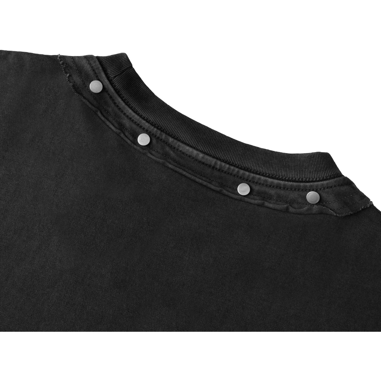 Wake Up From Slumber Studded Neckline T-Shirt