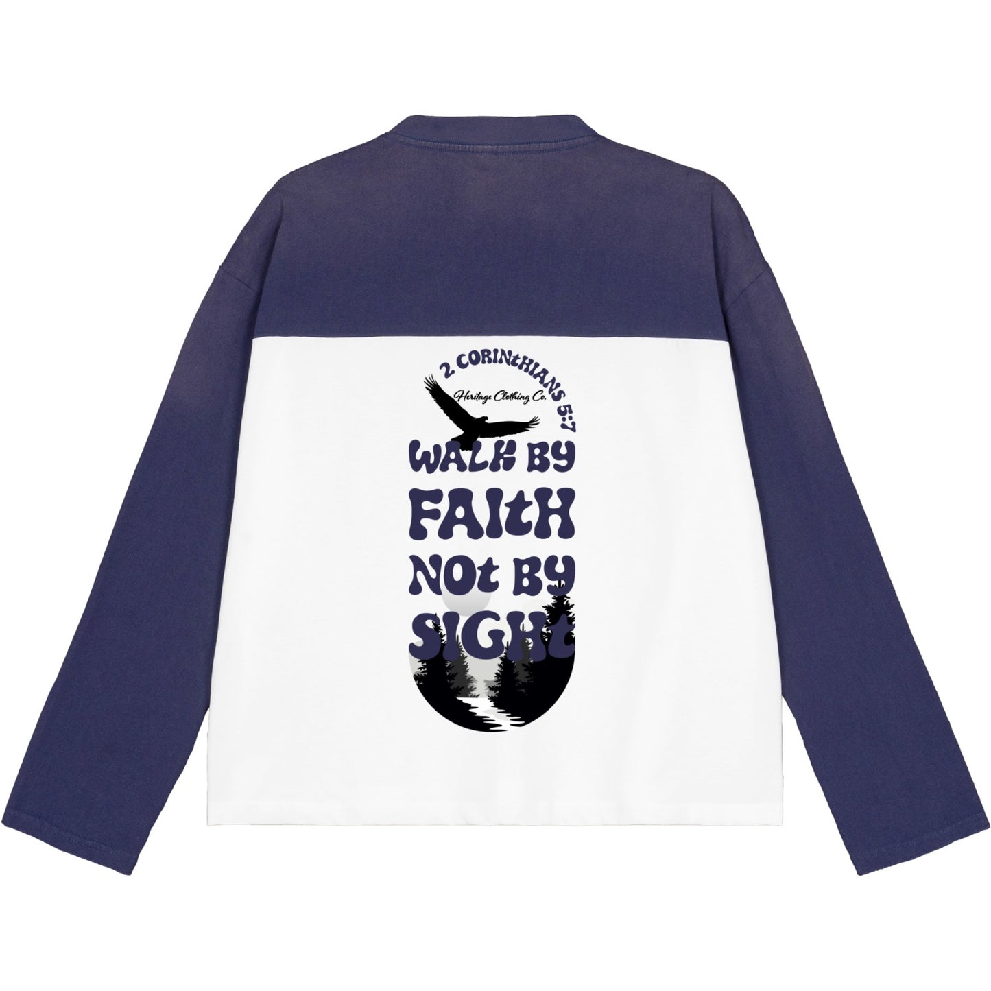 Walk By Faith Women's Color-Block Long-Sleeve T-Shirt