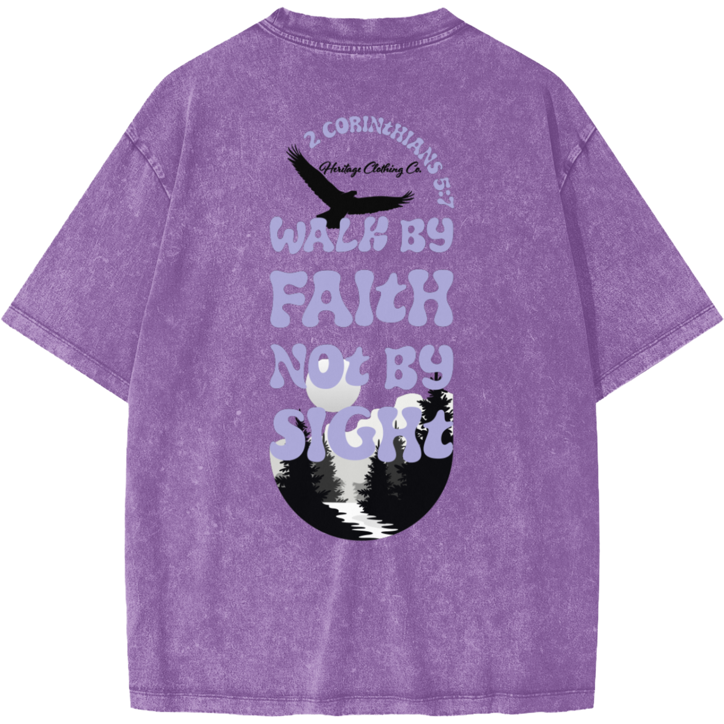 Walk By Faith Women's Snow Washed T-Shirt