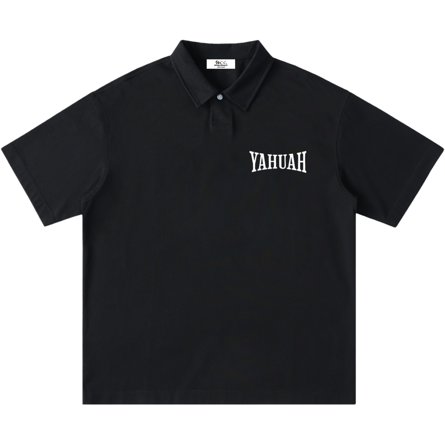 Wear His Name One-Button Short-Sleeve Polo Shirt