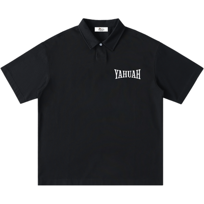 Wear His Name One-Button Short-Sleeve Polo Shirt