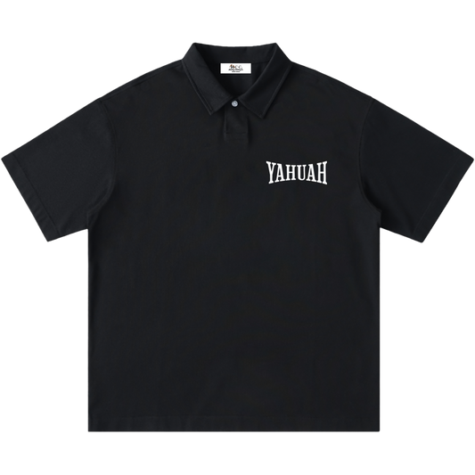 Wear His Name One-Button Short-Sleeve Polo Shirt