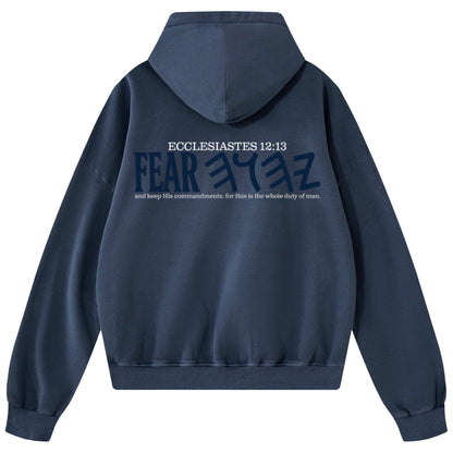 Whole Duty Of Man Boxy Vintage Hoodie