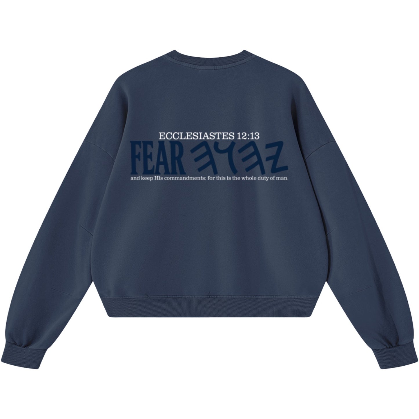 Whole Duty Of Man Boxy Vintage Sweatshirt