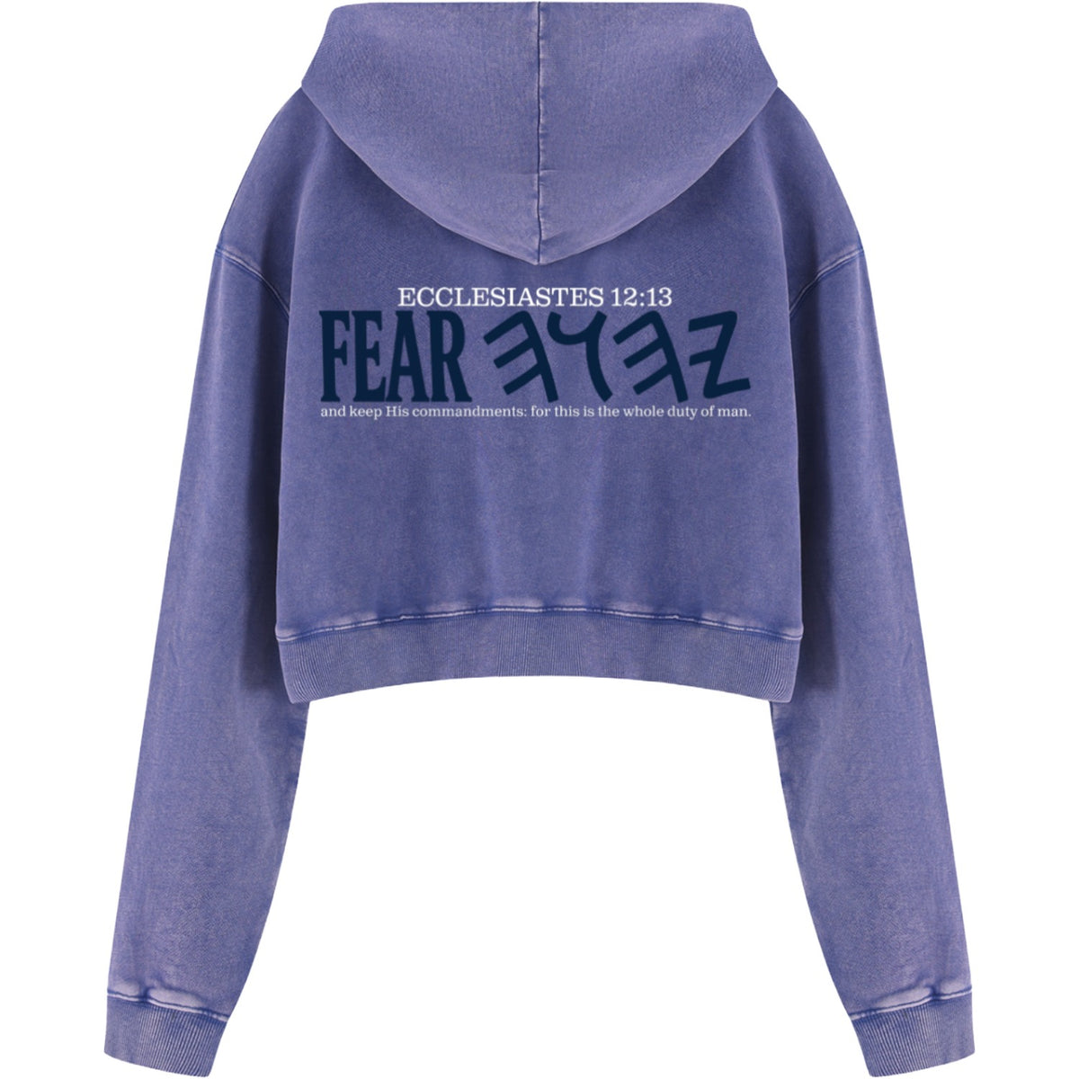 Whole Duty Of Man Women’s Vintage Cropped Hoodie