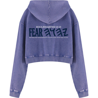 Whole Duty Of Man Women’s Vintage Cropped Hoodie