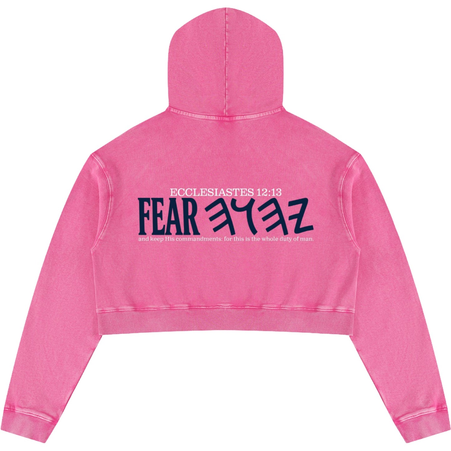 Whole Duty Of Man Women’s Vintage Cropped Hoodie