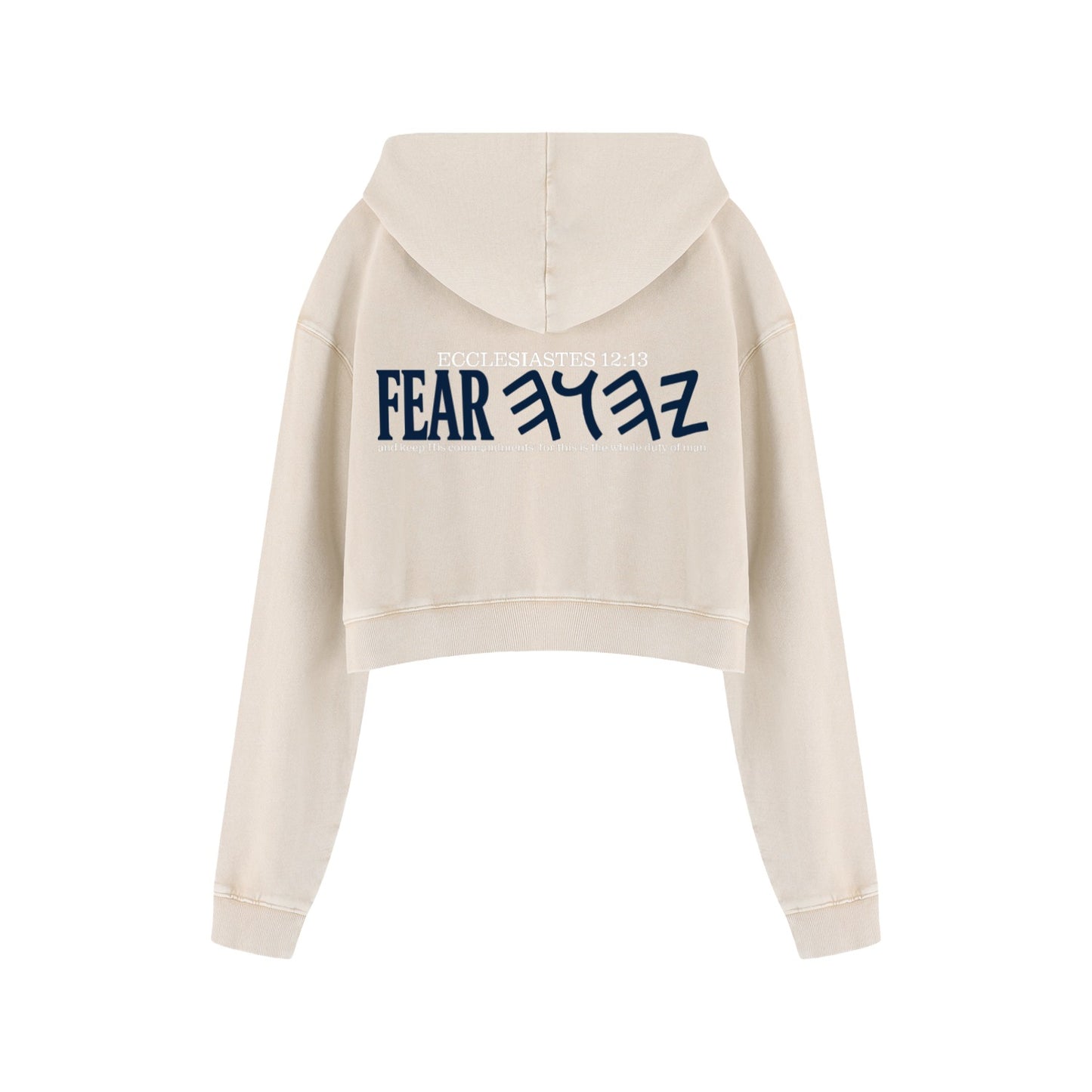 Whole Duty Of Man Women’s Vintage Cropped Hoodie