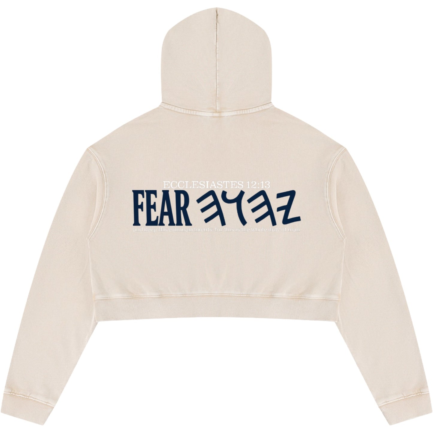 Whole Duty Of Man Women’s Vintage Cropped Hoodie