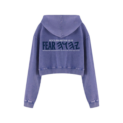 Whole Duty Of Man Women’s Vintage Cropped Hoodie