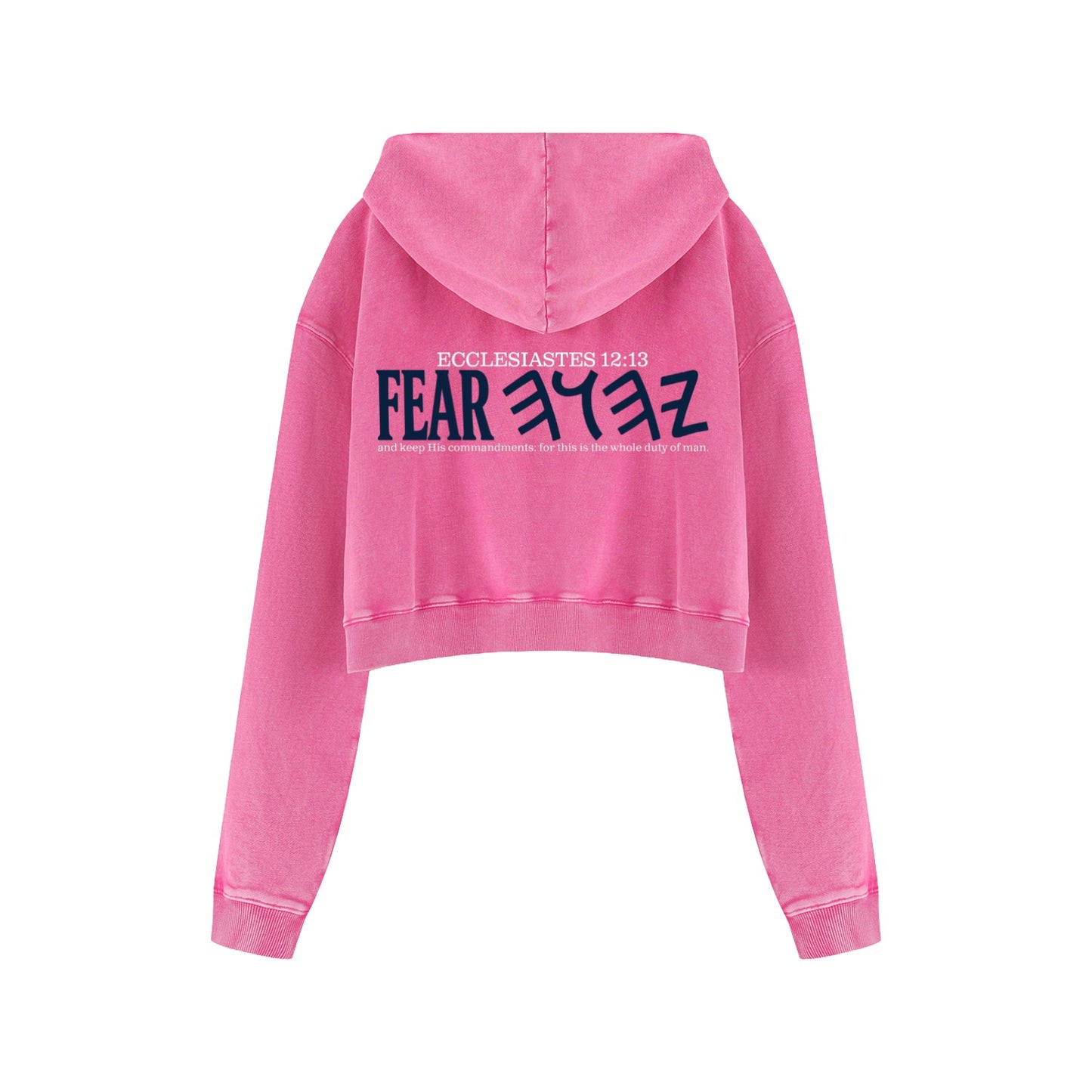 Whole Duty Of Man Women’s Vintage Cropped Hoodie