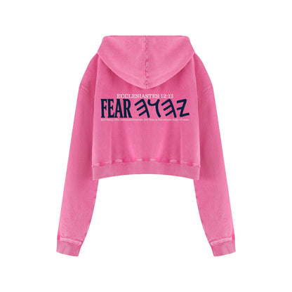 Whole Duty Of Man Women’s Vintage Cropped Hoodie
