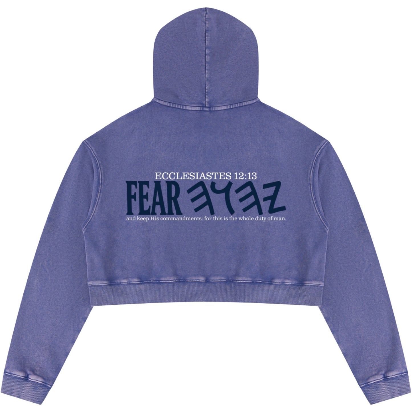 Whole Duty Of Man Women’s Vintage Cropped Hoodie