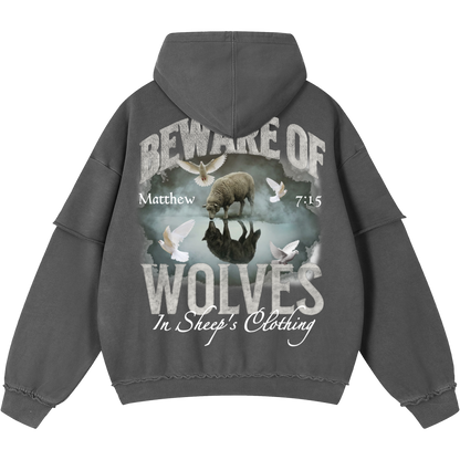 Wolves In Sheep's Clothing Men's Double Layered Hoodie