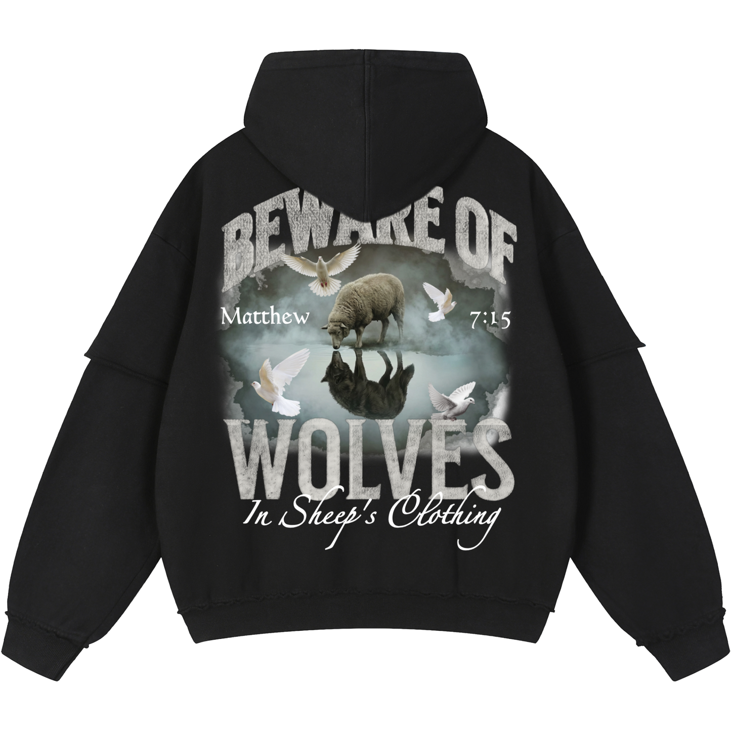 Wolves In Sheep's Clothing Men's Double Layered Hoodie