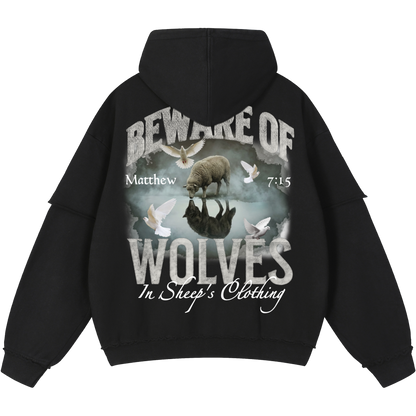 Wolves In Sheep's Clothing Men's Double Layered Hoodie