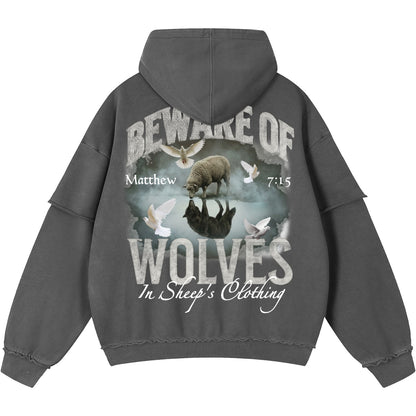 Wolves In Sheep's Clothing Men's Double Layered Hoodie