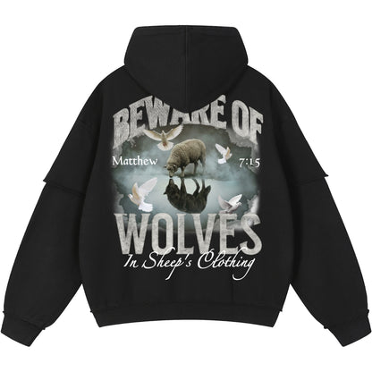 Wolves In Sheep's Clothing Men's Double Layered Hoodie
