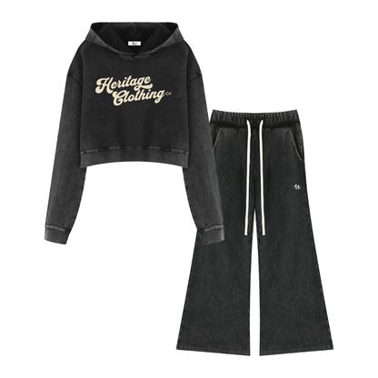 Women's Heritage Vintage Black Sweatsuit
