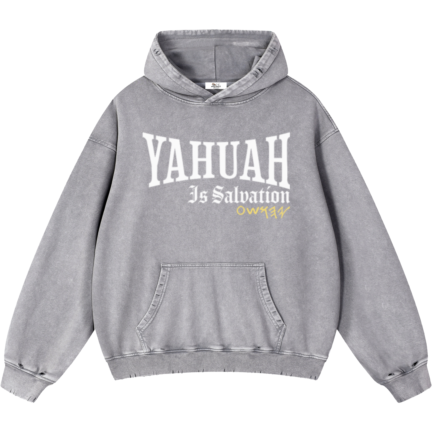 Yahuah Is Salvation Men's Light Gray Vintage Heavyweight Sweatsuit Bundle