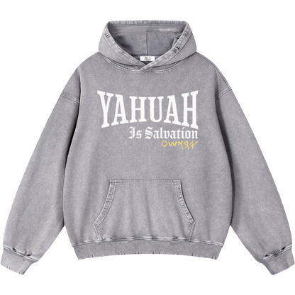 Yahuah Is Salvation Men's Light Gray Vintage Heavyweight Sweatsuit Bundle