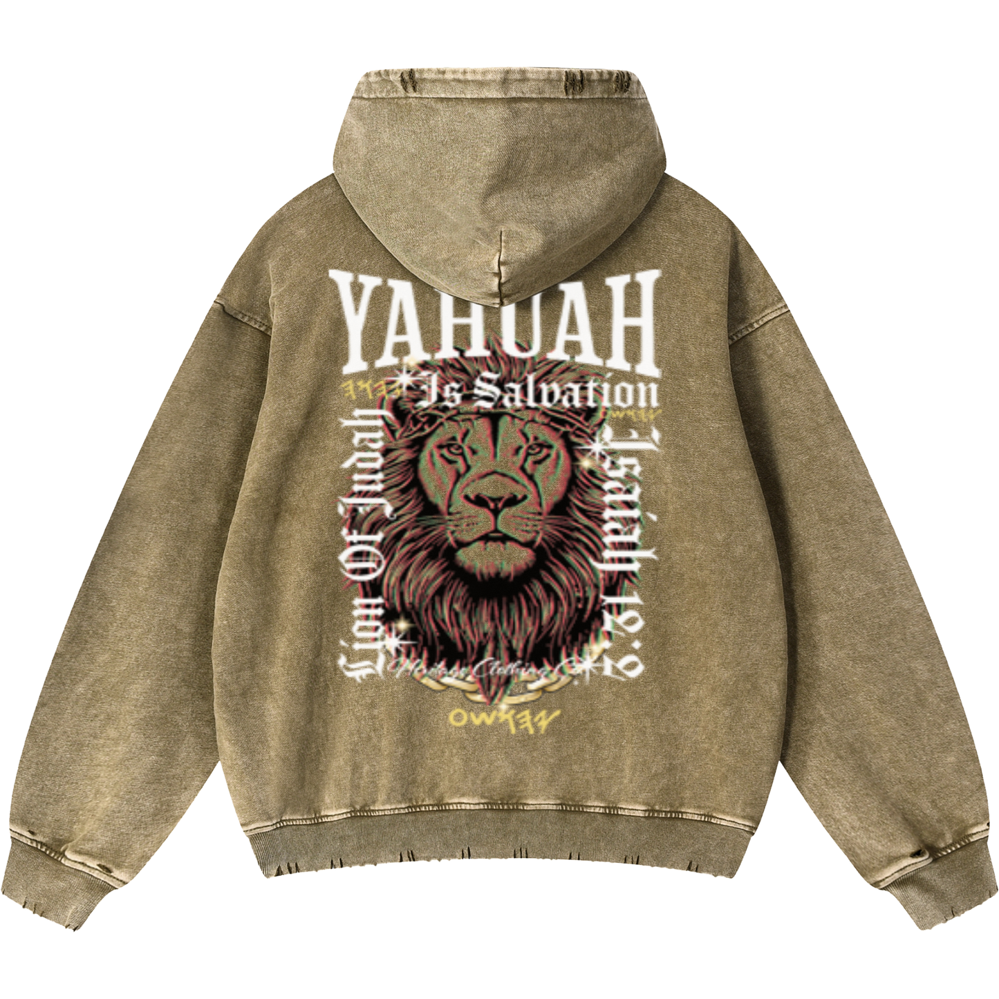 Yahuah Is Salvation Men’s Brown Vintage Heavyweight Sweatsuit Bundle