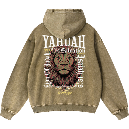Yahuah Is Salvation Men’s Brown Vintage Heavyweight Sweatsuit Bundle