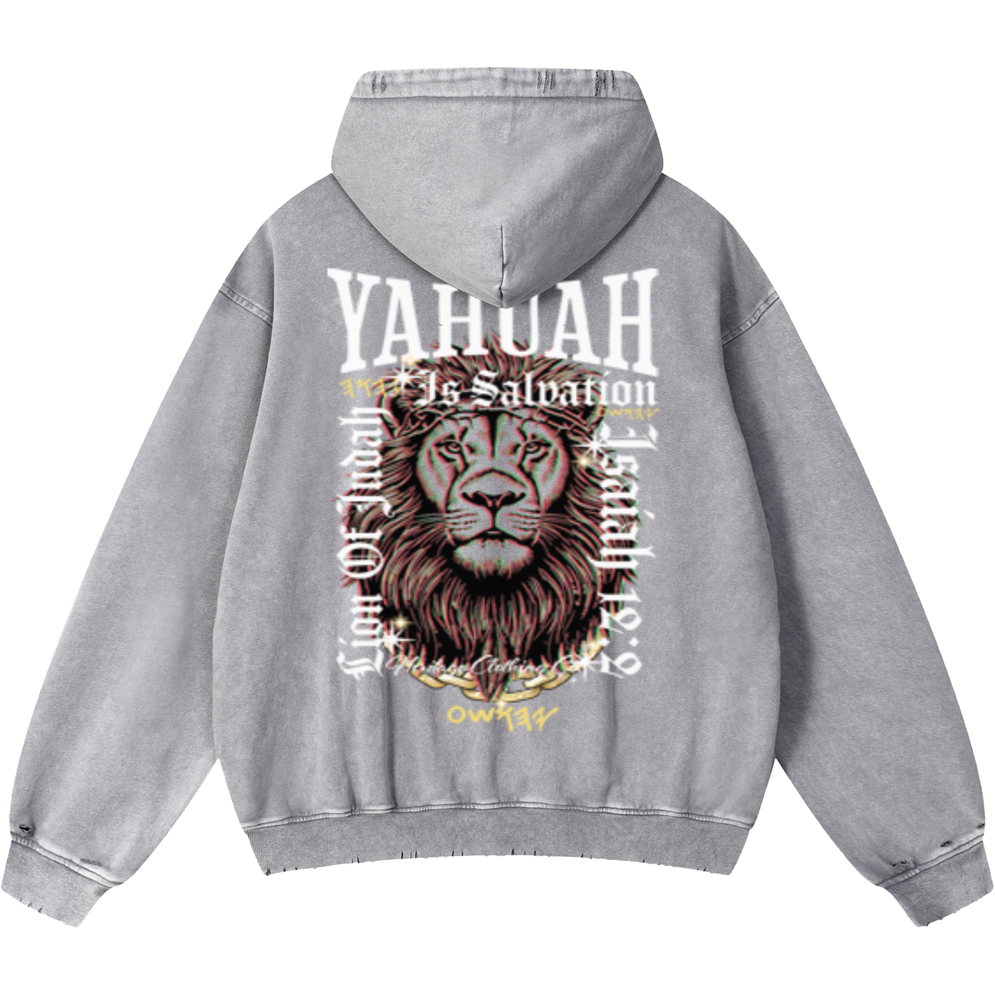 Yahuah Is Salvation Men's Light Gray Vintage Heavyweight Sweatsuit Bundle