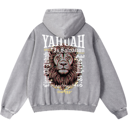 Yahuah Is Salvation Men's Light Gray Vintage Heavyweight Sweatsuit Bundle
