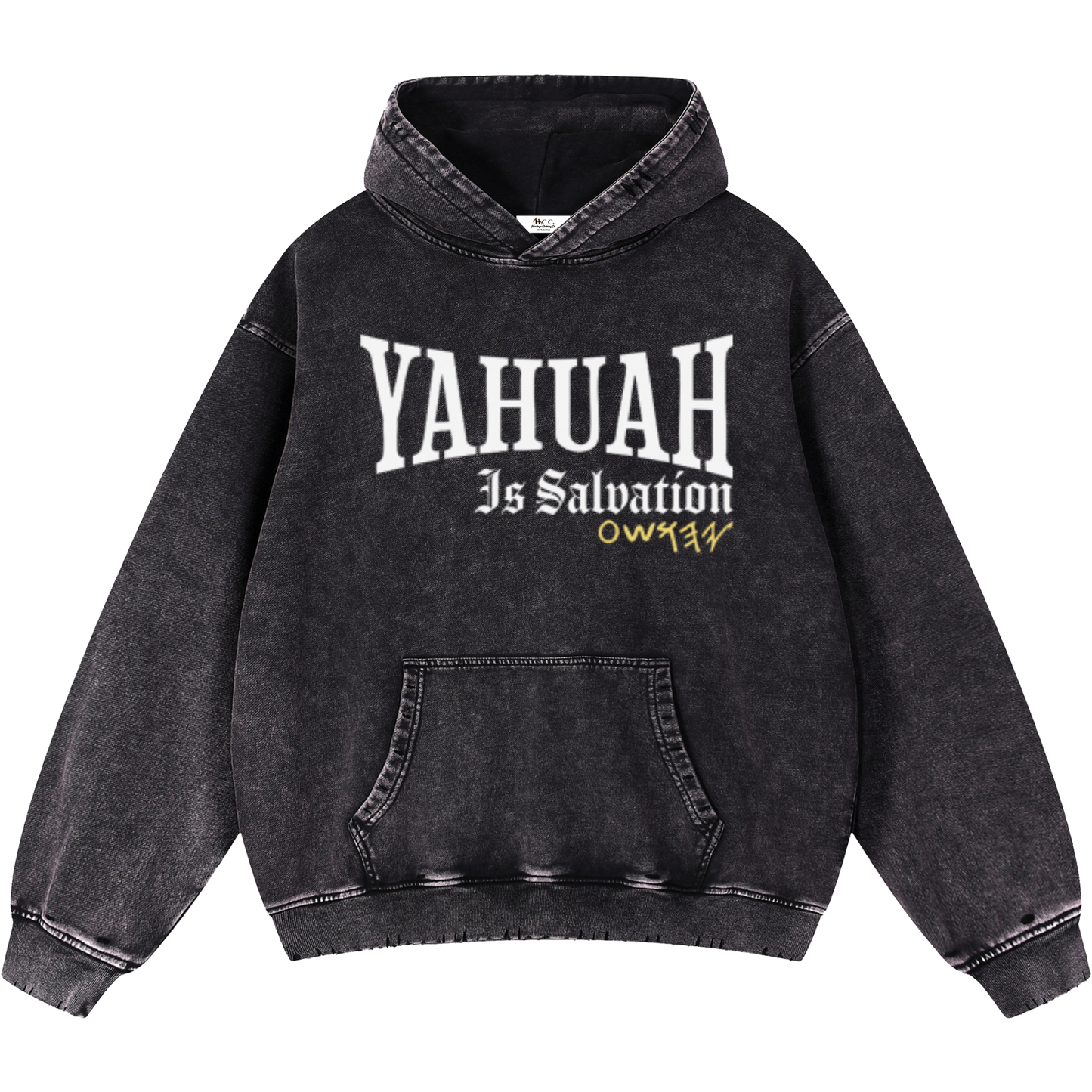 Yahuah Is Salvation Men's Black Vintage Heavyweight Sweatsuit Bundle