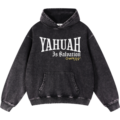 Yahuah Is Salvation Men's Black Vintage Heavyweight Sweatsuit Bundle