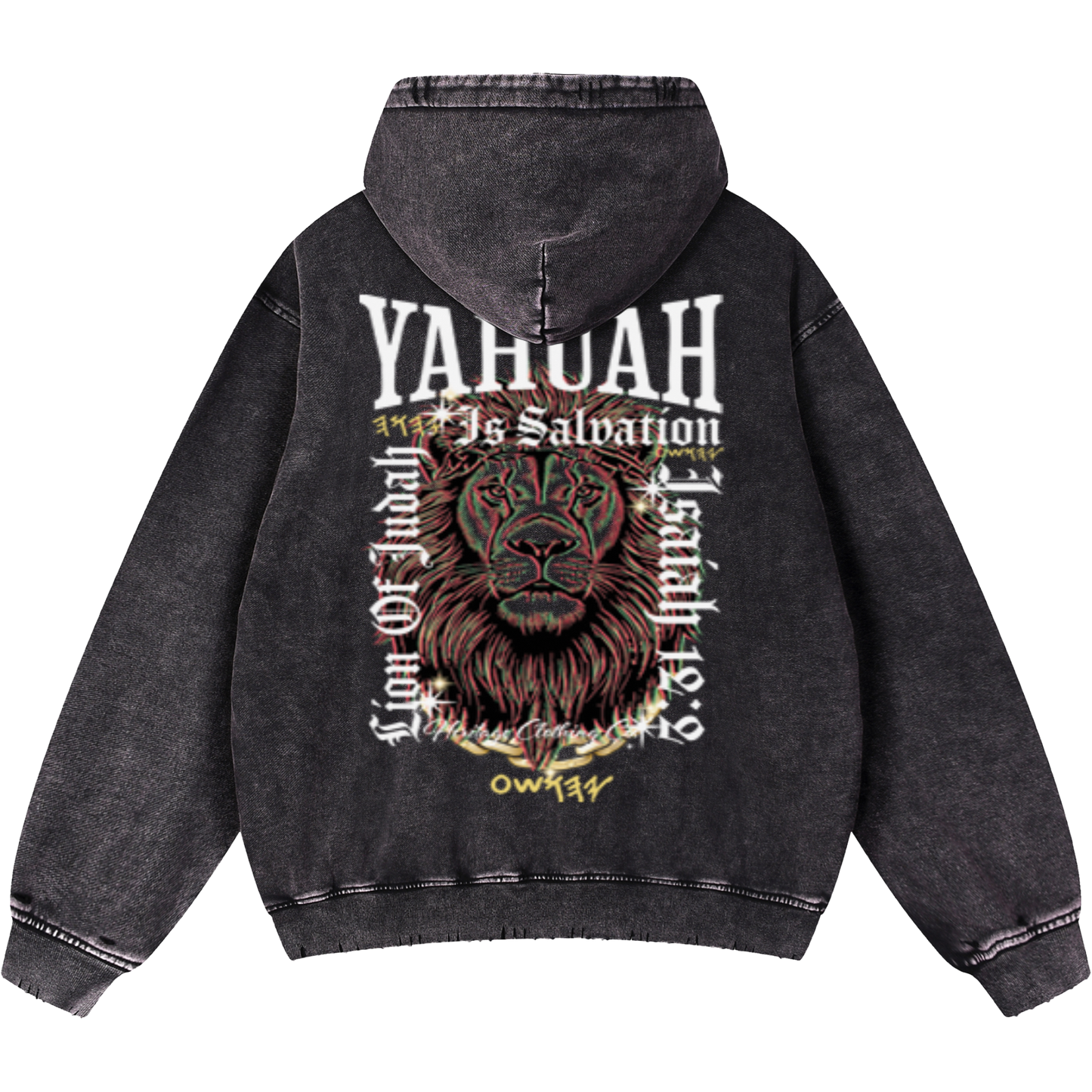 Yahuah Is Salvation Men's Black Vintage Heavyweight Sweatsuit Bundle