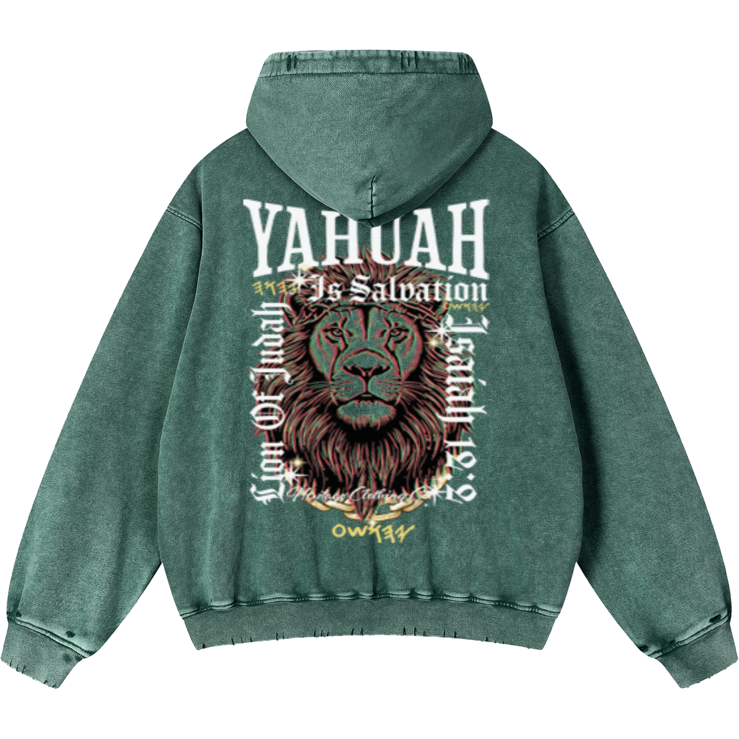 Yahuah Is Salvation Men's Vintage Heavyweight Hoodie