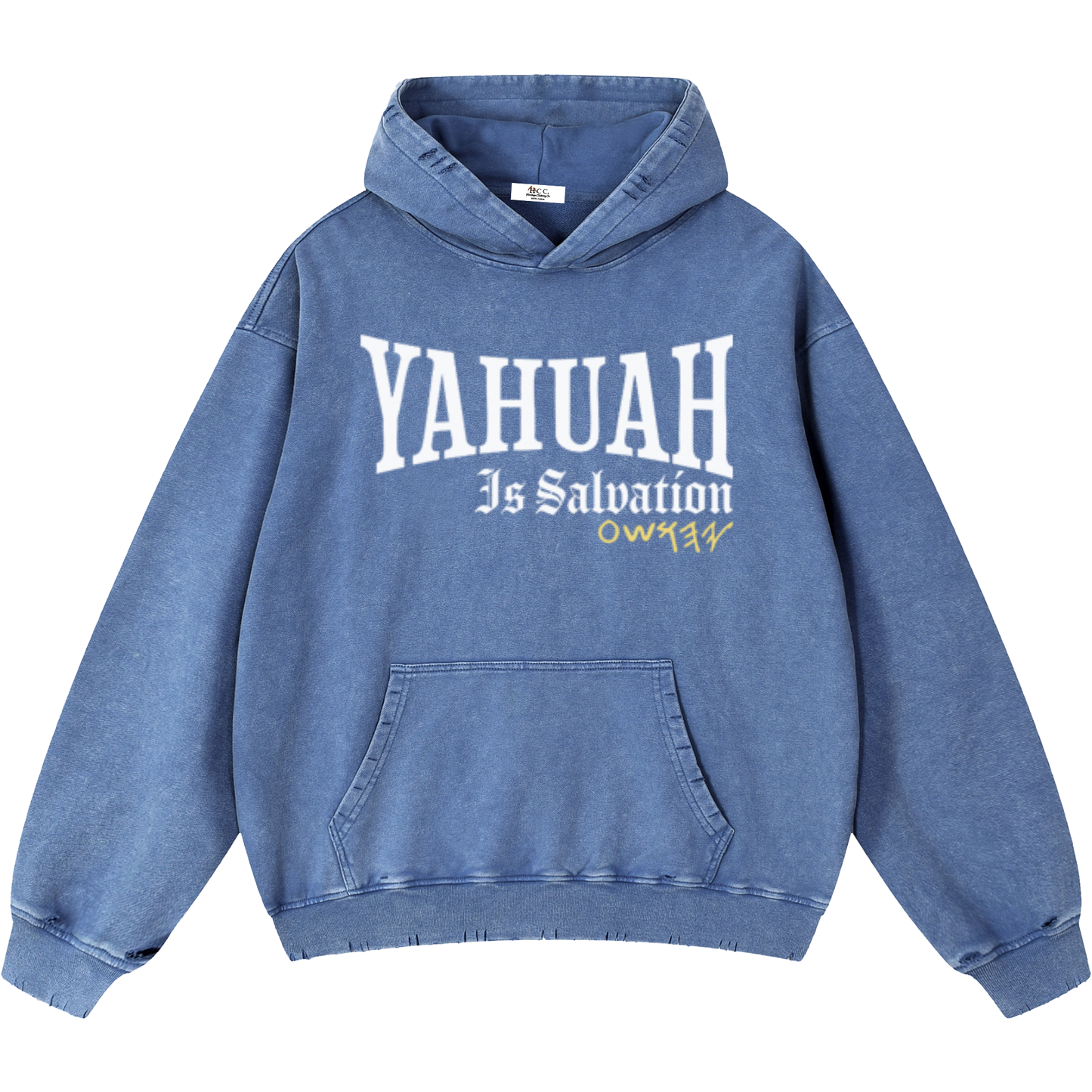 Yahuah Is Salvation Men's Royal Blue Vintage Heavyweight Sweatsuit Bundle