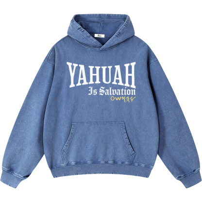 Yahuah Is Salvation Men's Royal Blue Vintage Heavyweight Sweatsuit Bundle