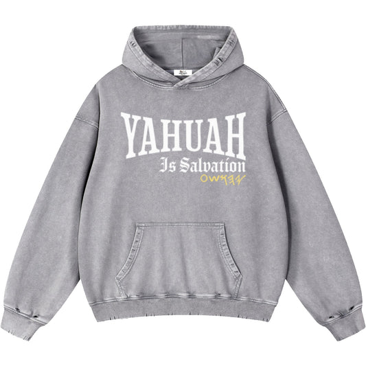 Yahuah Is Salvation Men's Light Gray Vintage Heavyweight Sweatsuit Bundle
