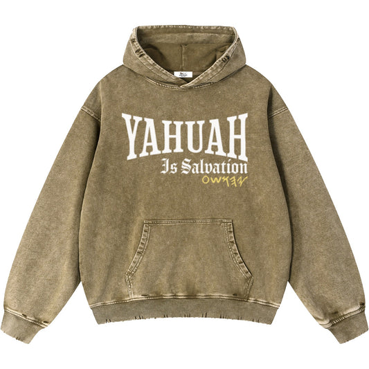 Yahuah Is Salvation Men’s Brown Vintage Heavyweight Sweatsuit Bundle