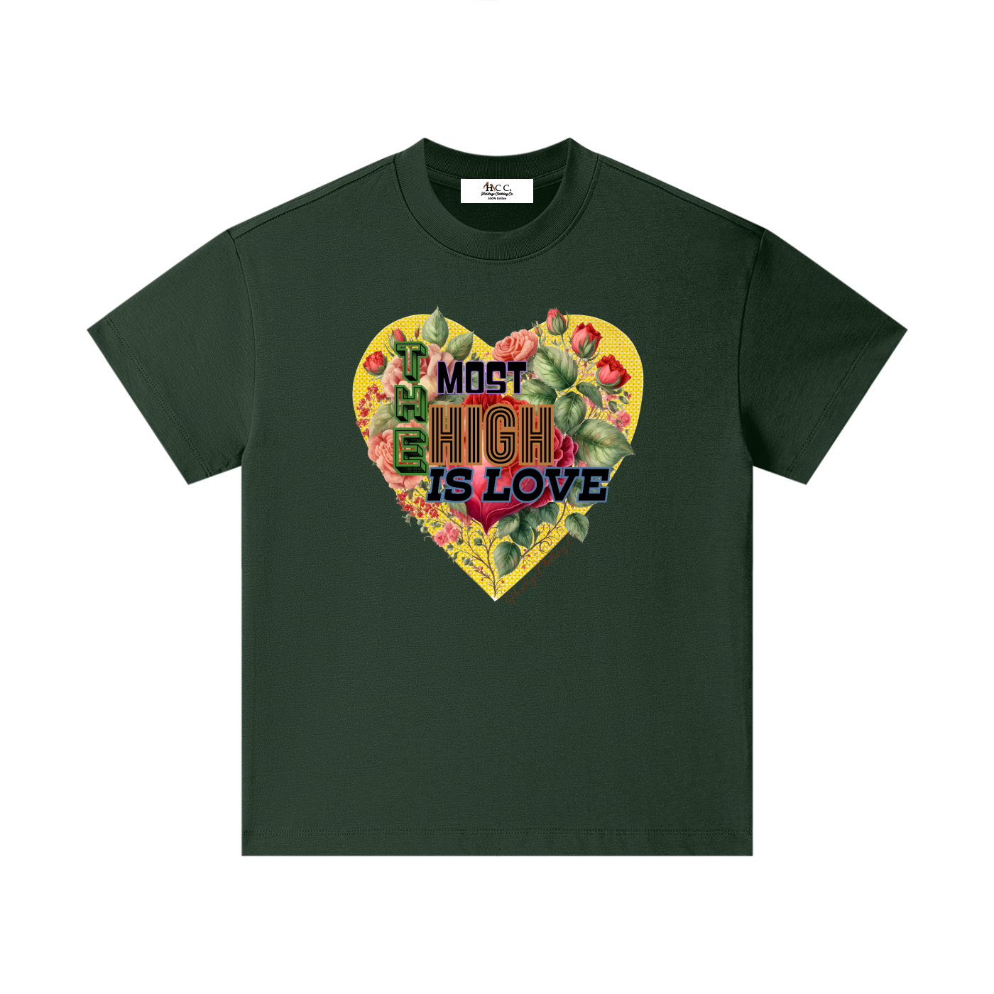 HeritageClothingCo.,heritageclothingco,Yahuah,Yahusha,100% Cotton,Short-Sleeve,Girl's,Graphic T-Shirt,Graphic Short-Sleeve,The Most High Is Love
