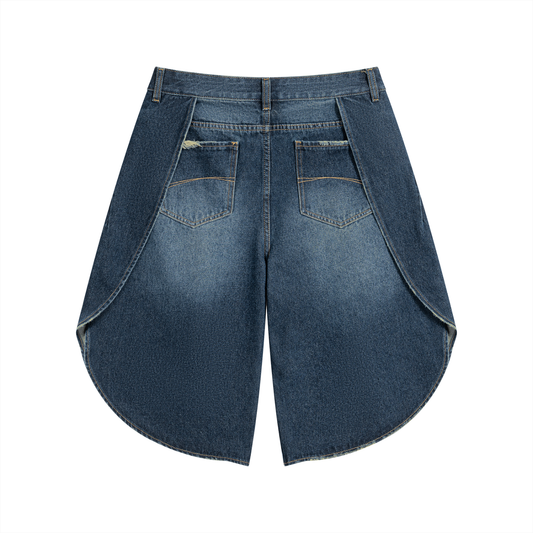 Women's Wide Leg Denim Shorts