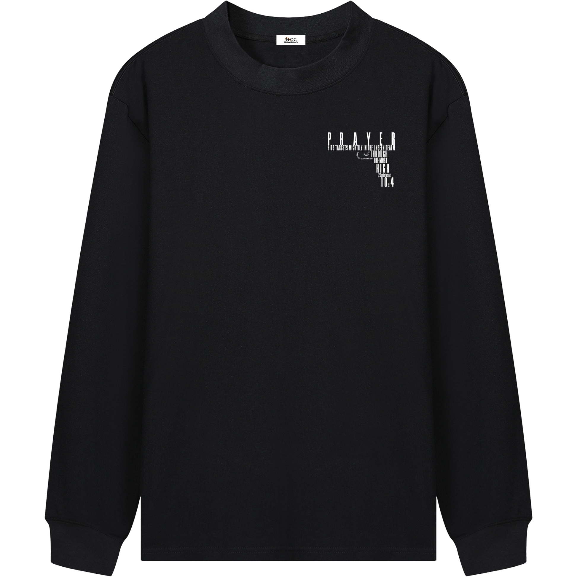 HeritageClothingCo.,heritageclothingco,Yahuah,Yahusha,100% Cotton,Long-Sleeve,Prayer Hits Targets,Graphic Tee,T-Shirt,Graphic Long-Sleeve