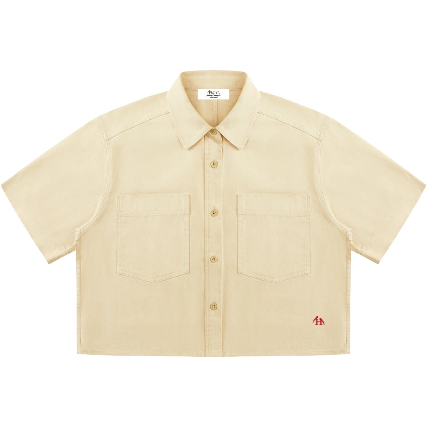 Women’s Heritage H Crop Short Sleeve Button Up Shirt