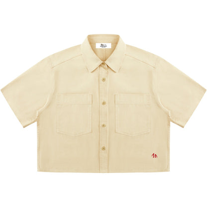 Women’s Heritage H Crop Short Sleeve Button Up Shirt