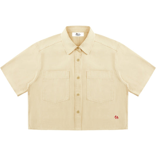 Women’s Heritage H Crop Short Sleeve Button Up Shirt