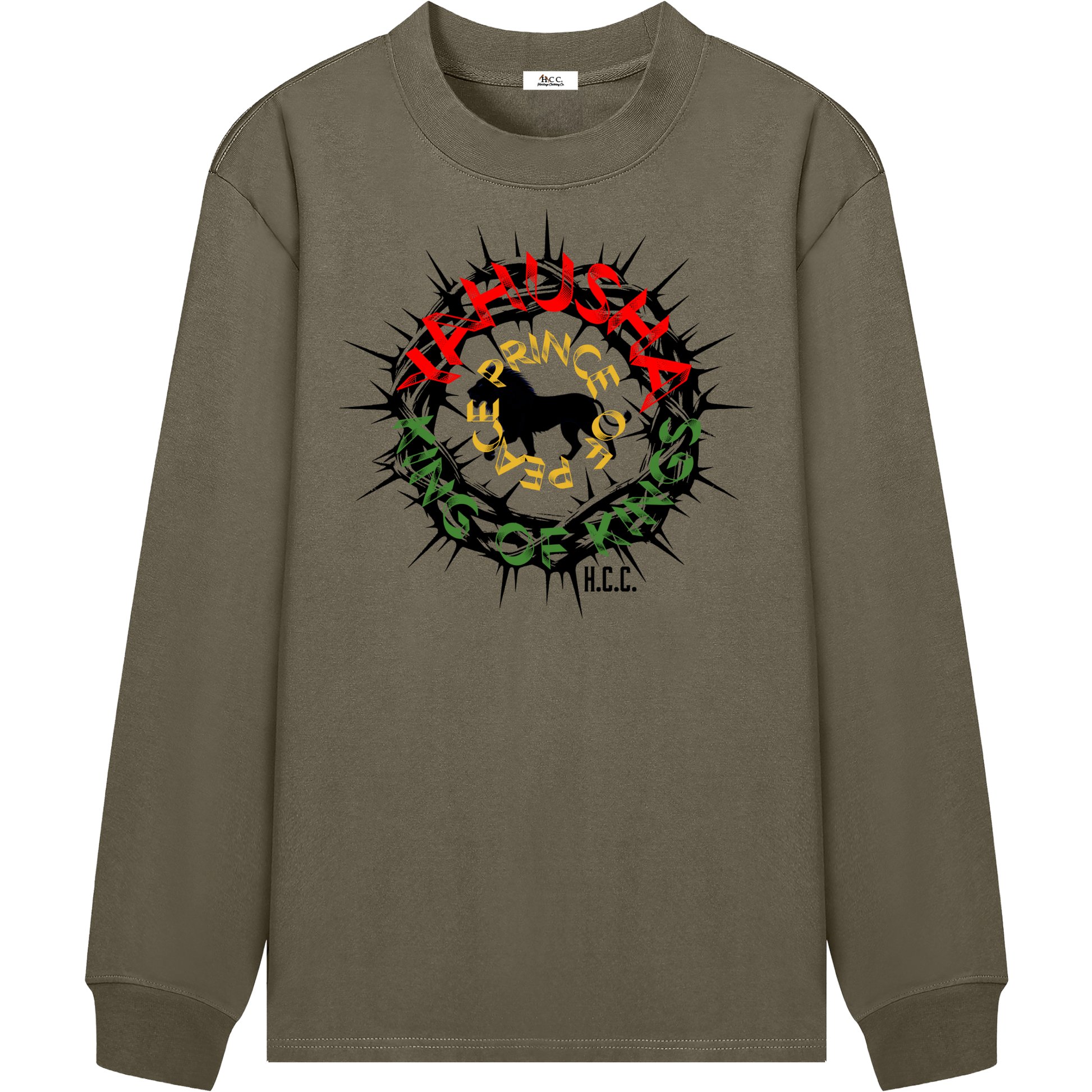 Heritage Clothing Co.,heritageclothingco,Yahuah,Yahusha,100% Cotton,King of Kings,Long-Sleeve T-Shirt,Long-Sleeve,T-Shirt,Men's