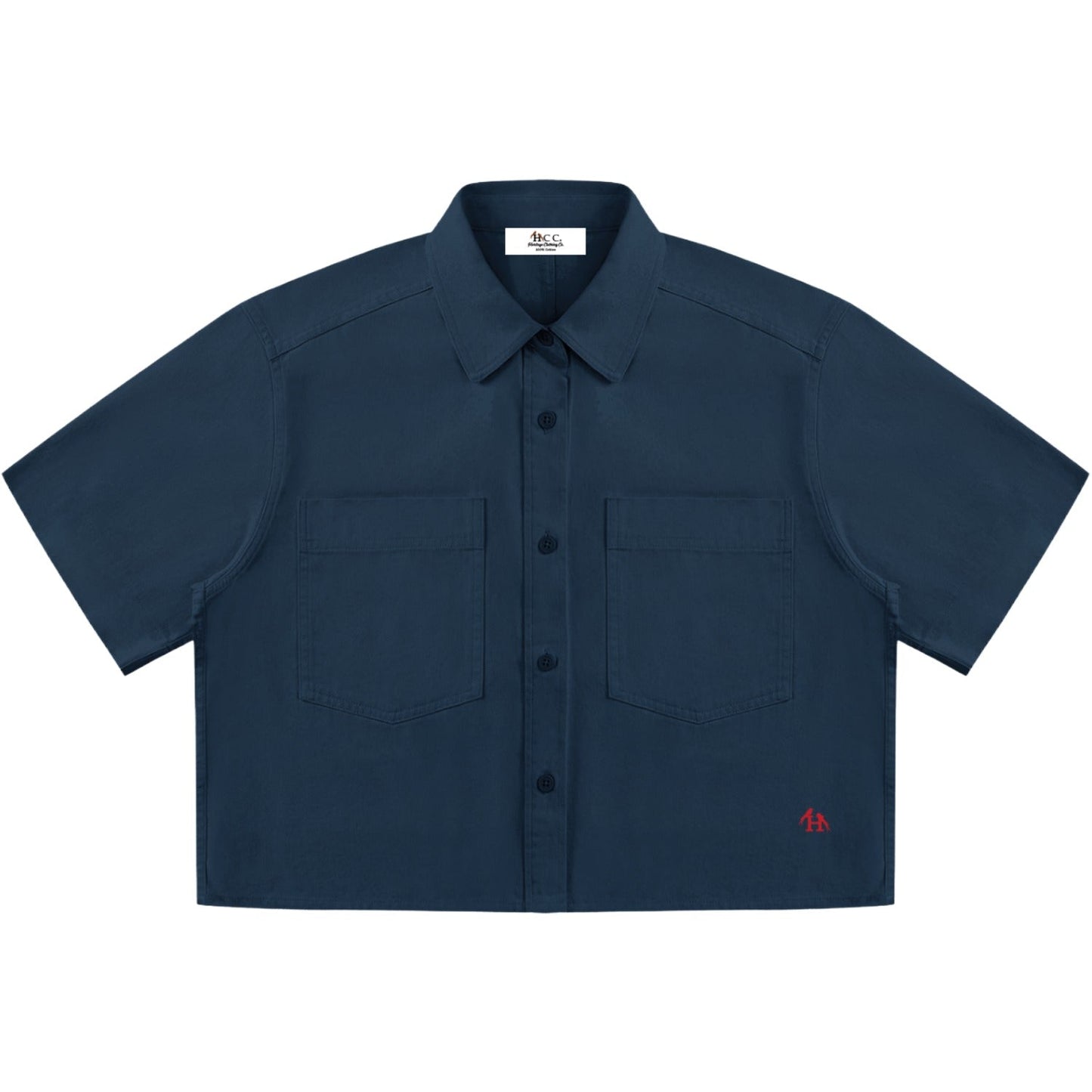 Women’s Heritage H Crop Short Sleeve Button Up Shirt